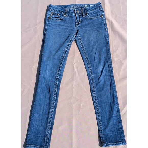 Miss Me Jeans Women’s Size 26 Distressed Embroidered Bootcut Skinny JPW5123 - Picture 2 of 10